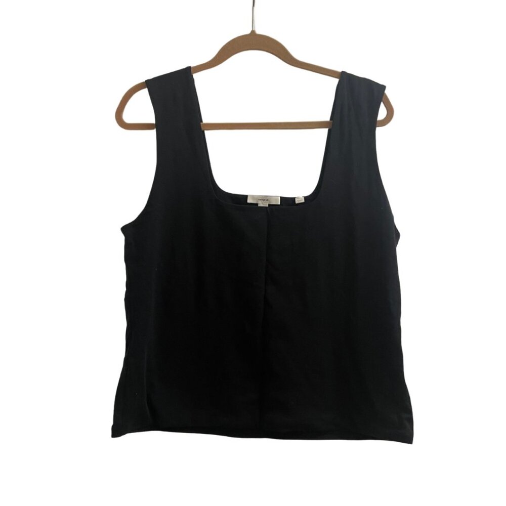 ⭐️ Vince – Black Square Neck Tank Top – Size XL ⭐️